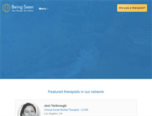 Tablet Screenshot of beingseen.org